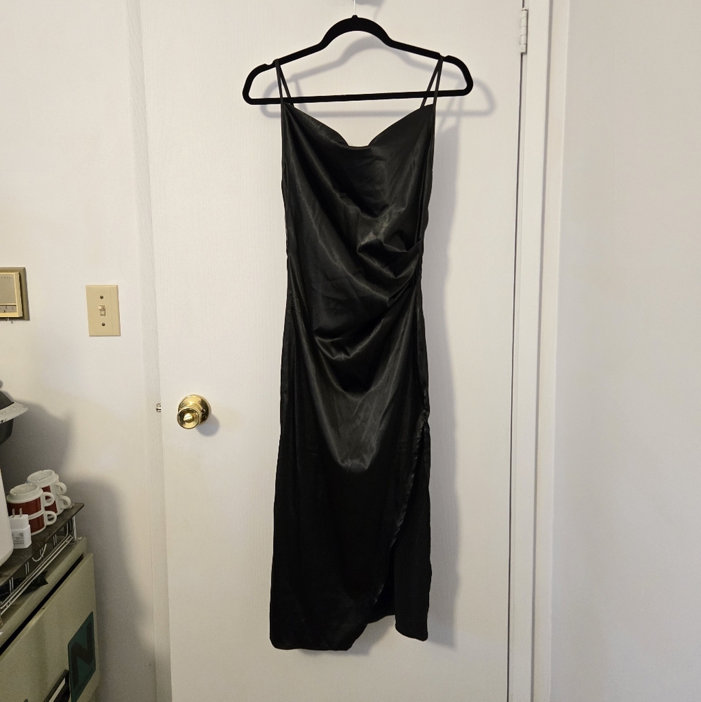 SHEIN Black Backless Dress